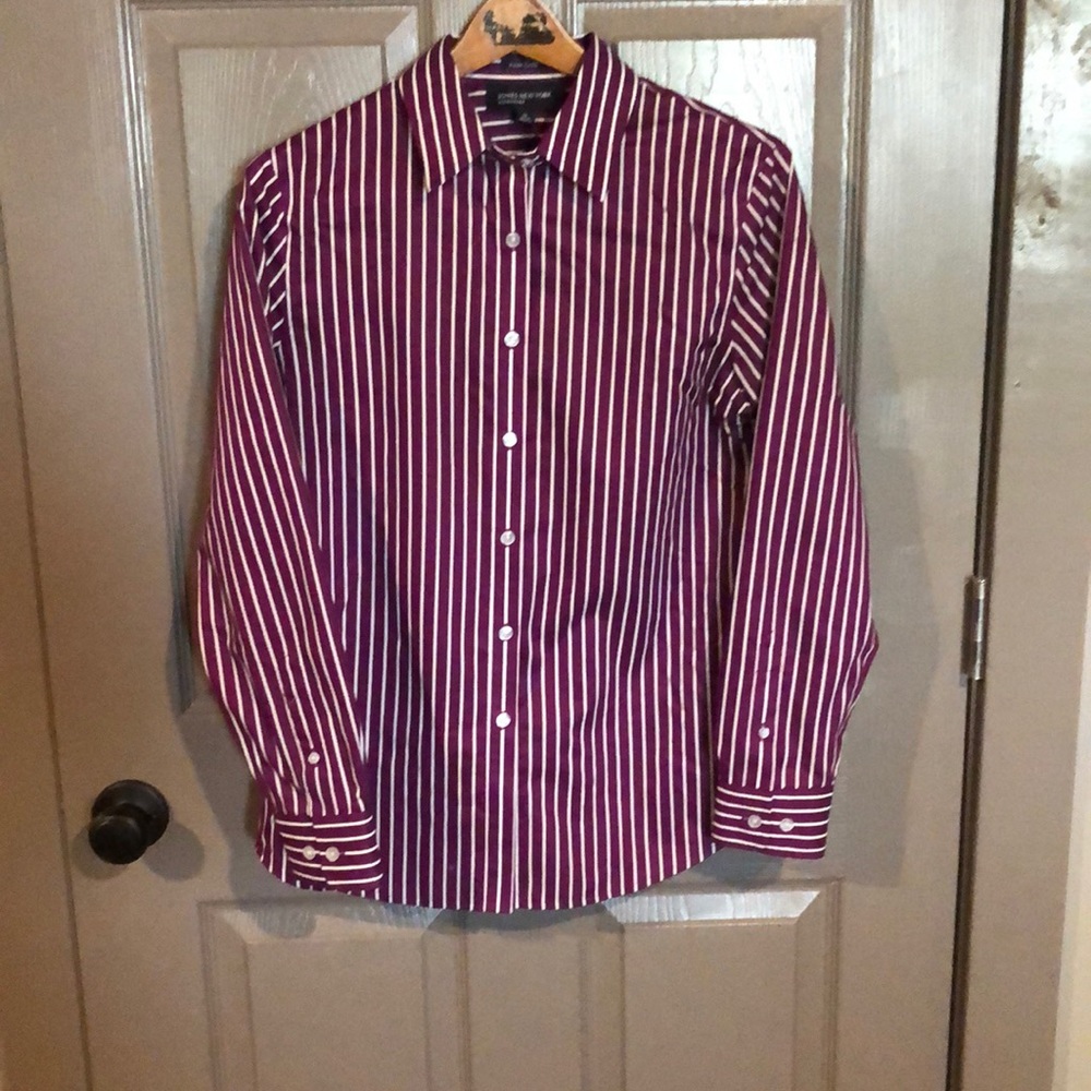Purple button down